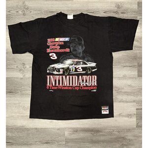Vintage 90s Dale Earnhardt Intimidator #3 T-shirt 6 Time Winston Champion Tee XL